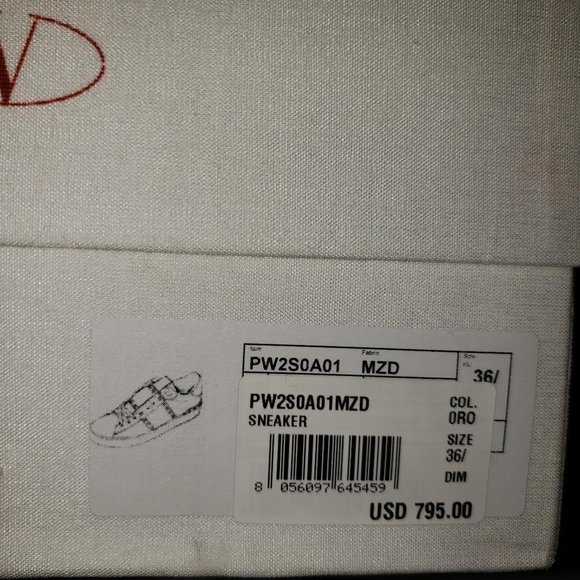 Valentino Garavani 11. Women Rockstud Studded Leather Sneakers Shoes Red - Picture 12 of 12